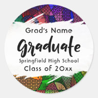 Colourful, Artsy, Geometric, Typography Graduation
