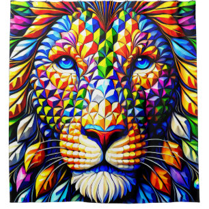 Colourful Artsy Lion