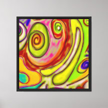 Colourful Artsy Psychedelic Frog Face