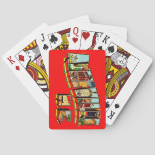 Colourful Asheville NC Playing Cards