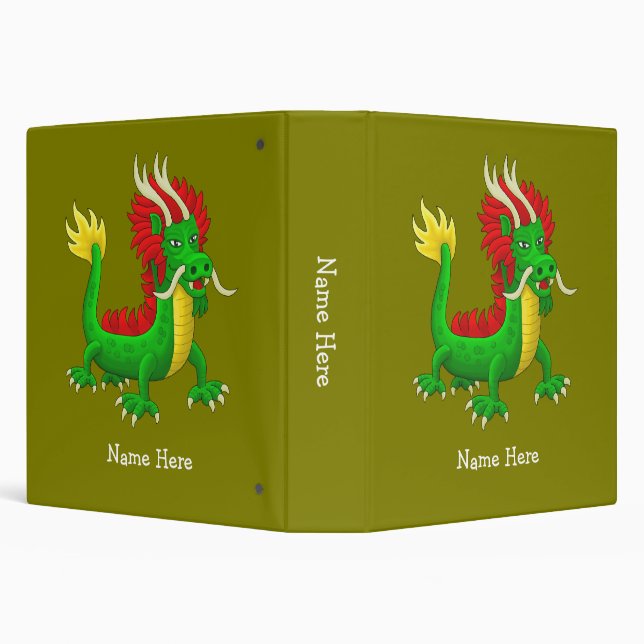 Colourful Asian Dragon Binder (Background)