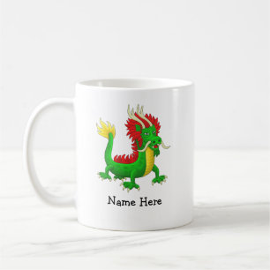 Colourful Asian Dragon Coffee Mug