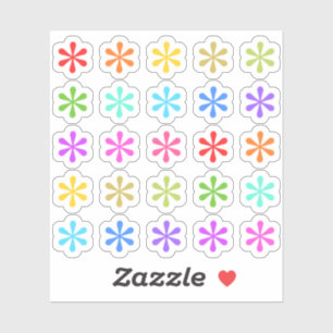 Colourful Asterisk Icons Quotes Footnote Planner