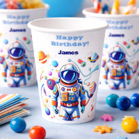 Colourful Astronaut and Univers in Bold Colours