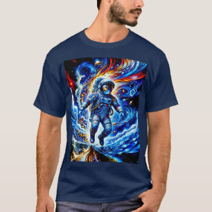 Colourful Astronaut Enjoying Space T-Shirt