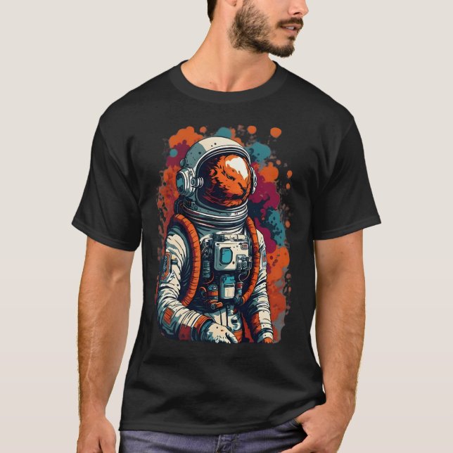 Colourful Astronaut T-Shirt (Front)