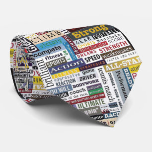 Colourful Athletic Sports Tie
