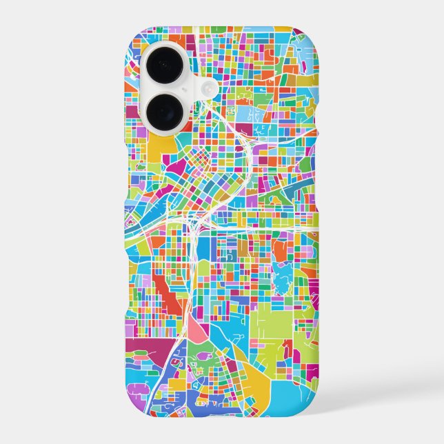 Colourful Atlanta Map (Back)