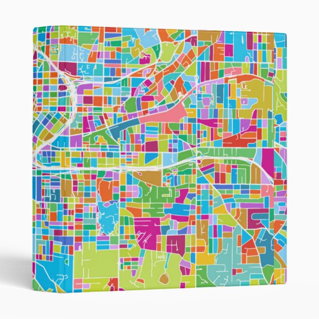 Colourful Atlanta Map Binder (Front/Spine)