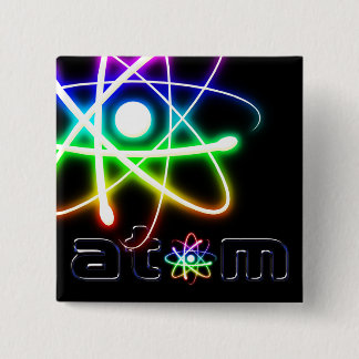 Colourful Atom - Button