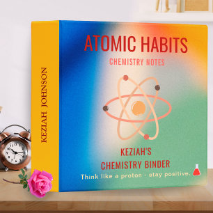 Colourful Atom Chemistry Binder Pack   Custom