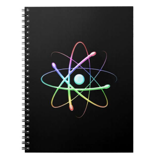Colourful Atom | Geek Gifts Notebook (Front)