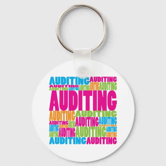 Colourful Auditing Keychain (Front)