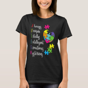 Colourful Autism Awareness For Asd Parents T-Shirt