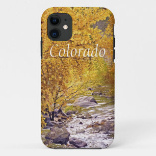 Colourful Autumn Aspen Trees in Morrison Colorado  iPhone 11 Case
