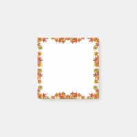 Colourful Autumn Forest Maple Leaves  Post-it Note