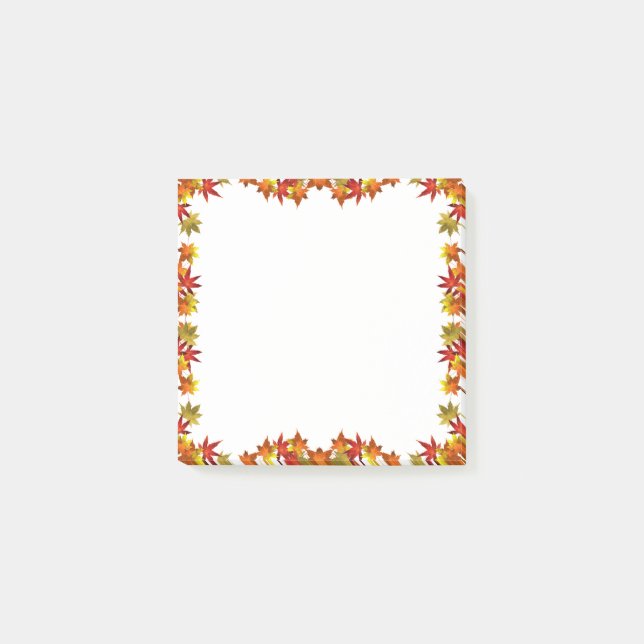 Colourful Autumn Forest Maple Leaves  Post-it Note (Front)