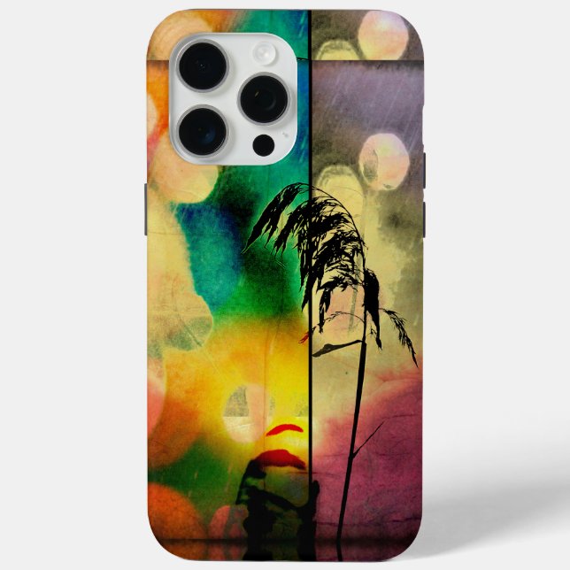 Colourful Autumn Grass Silhouette Case-Mate iPhone Case (Back)