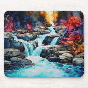 Colourful Autumn Landscape Mouse Pad