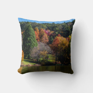 Colourful Autumn Landscape Photo Throw Pillow