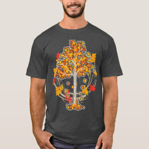 Colourful Autumn Leaf Nature Tree Forest Fall Leav T-Shirt