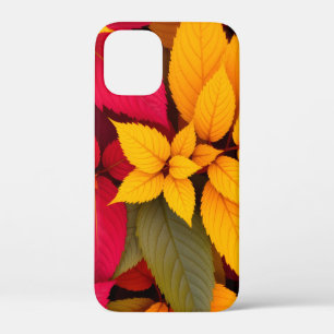 Colourful Autumn Leaves Botanical Design iPhone 12 Mini Case