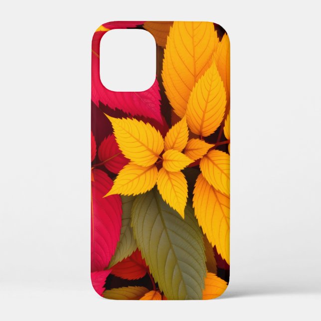 Colourful Autumn Leaves Botanical Design Case-Mate iPhone Case (Back)