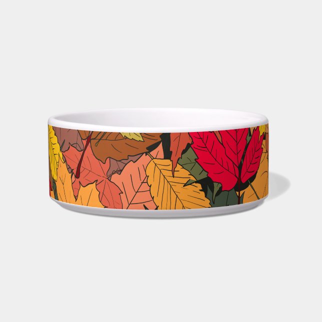 Colourful autumn leaves bowl (Front)