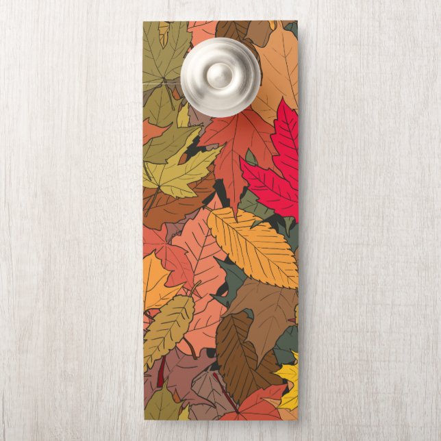 Colourful autumn leaves door hanger (On Knob)