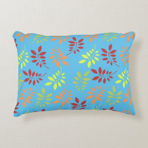 Colourful Autumn Leaves in Warm Tones Accent Pillow