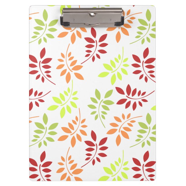 Colourful Autumn Leaves in Warm Tones Clipboard (Front)