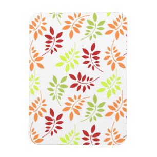 Colourful Autumn Leaves in Warm Tones Magnet