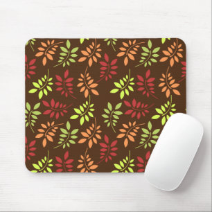 Colourful Autumn Leaves in Warm Tones Mouse Pad