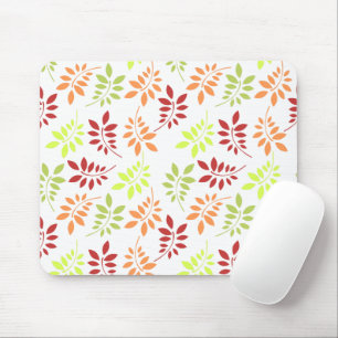 Colourful Autumn Leaves in Warm Tones Mouse Pad
