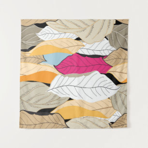 Colourful autumn leaves, seamless pattern. tapestry