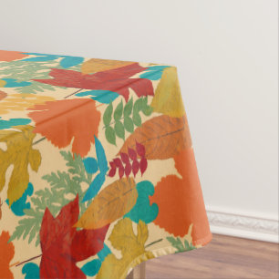 Colourful Autumn Leaves  Tablecloth