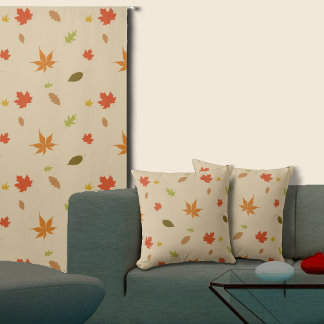 Colourful Autumn Leaves Throw Pillow
