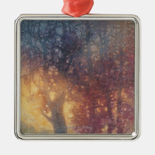 Colourful Autumn Metal Ornament (Front)