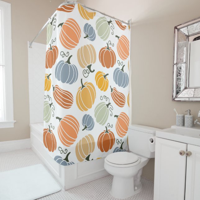 Colourful Autumn Pumpkins Pattern (In Situ)