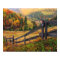 Colourful Autumn Scene With Fence In Transylvania