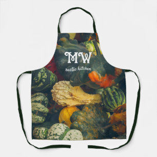  Colourful autumn squash and pumpkins Apron