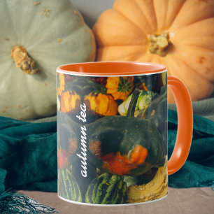  Colourful autumn squash and pumpkins Mug
