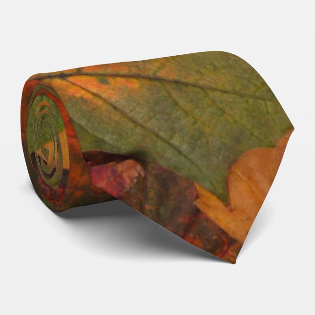 Colourful Autumn Tie (Rolled)