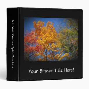 Colourful Autumn Trees Binder