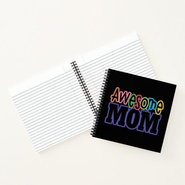 Colourful Awesome Mom Mother's Day | Notebook (Inside)