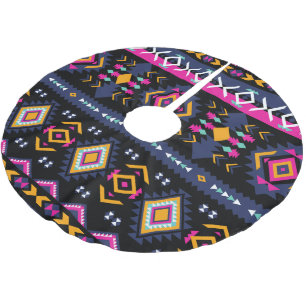 Colourful Aztec Brushed Polyester Tree Skirt