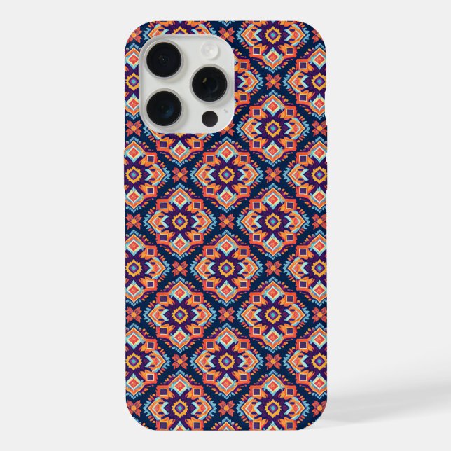 Colourful Aztec Geometric Pattern iPhone Case (Back)