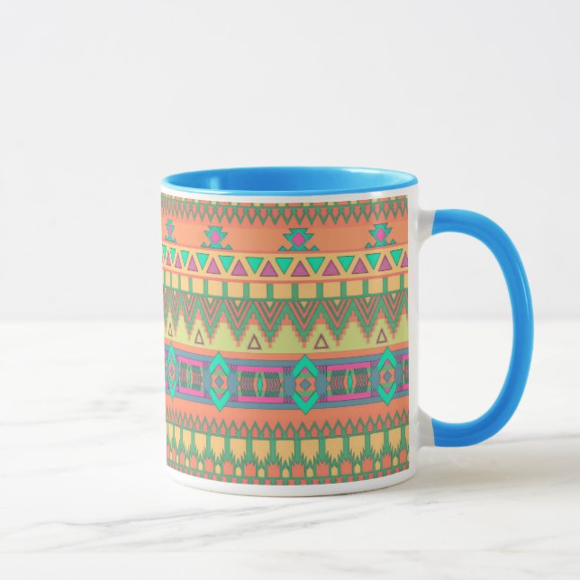 Colourful Aztec Pattern Mug (Right)