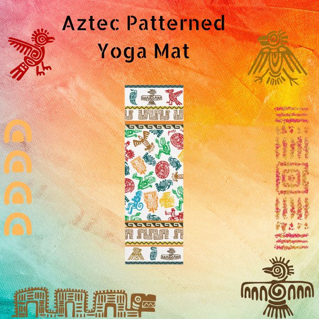 Colourful Aztec Patterned Yoga Mat (Creator Uploaded)