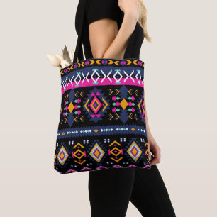 Colourful Aztec Tote Bag